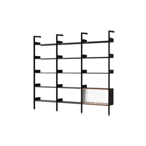&Tradition Rombe IF1 &IF4 & IF6 Configurazione Scaffalatura H Noce laccato/Antracite