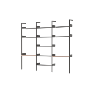 &Tradition Rombe IF2 &IF4 & IF5 Configurazione Scaffalatura in Noce Laccato/antracite