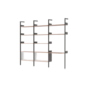 &Tradition Rhomb IF3 &IF5 & IF6 Configurazione Scaffalatura J Noce Laccato