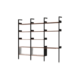 &Tradition Rhomb IF3 &IF5 & IF6 Configurazione Scaffalatura J Noce Laccato