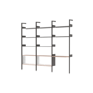 &Tradition Rhomb IF3 &IF5 & IF6 Configurazione Scaffalatura J Noce laccato/Antracite