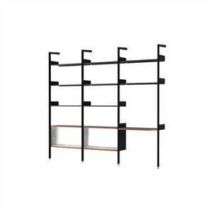 &Tradition Rhomb IF3 &IF5 & IF6 Configurazione Scaffalatura J Noce laccato/Antracite
