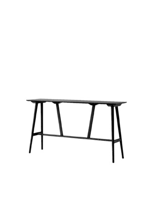 &Tradition In Between SK27 Tavolo da Bar L190 Rovere Laccato Nero