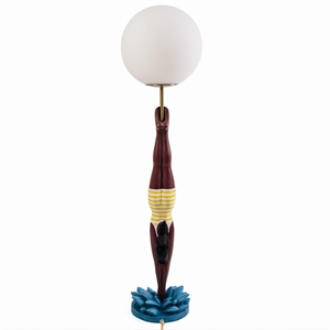 Seletti Lady Diver Lampada da Tavolo Giallo/Multicolore