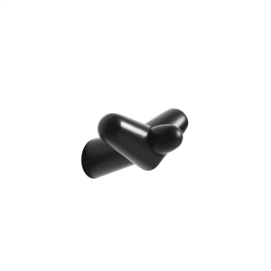 Woud Tail Wing Hook Piccolo Nero