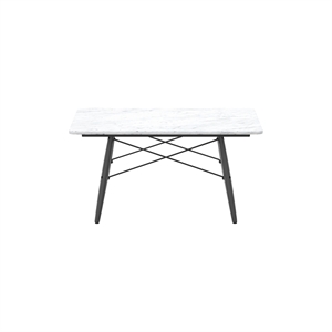 Vitra Eames Tavolino Quadrato Marmo Bianco /Frassino Nero