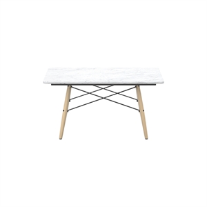 Vitra Eames Tavolino Quadrato Marmo Bianco /Frassino Miele