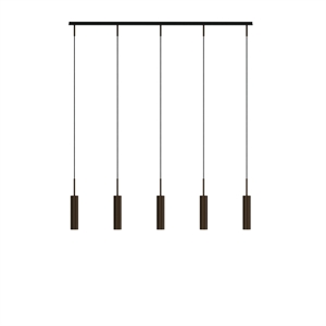 Audo Tubulaire Rail Lampadario 5 Alluminio/ Bronzo Anodizzato