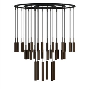 Lampadario Audo Tubolare 38 Alluminio/ Bronzo Anodizzato