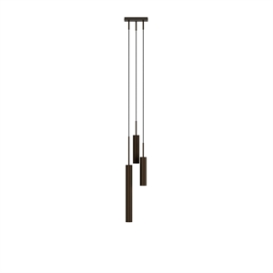 Lampadario Audo Tubular 3 Alluminio/ Bronzo Anodizzato