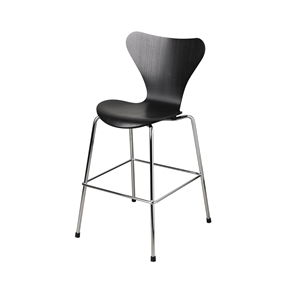 Sedia Fritz Hansen Serie 7 Junior Nero