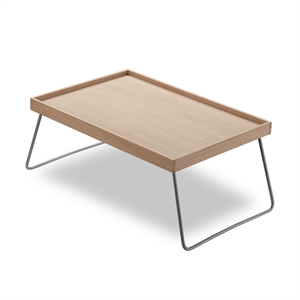 Fritz Hansen Skagerak Nomad Tray Table Quercia/Acciaio Grigio Seta