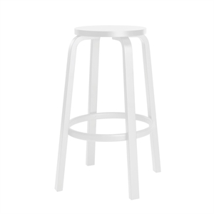 artek 64 Sgabello Bar H75 cm Bianco