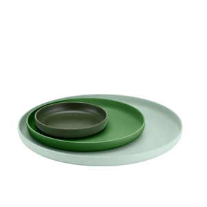 Vitra Trays Set di Vassoi con 3 Verde