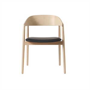 Sedia da Pranzo Andersen Furniture AC2 in Rovere Pigmentato Bianco/ Nero