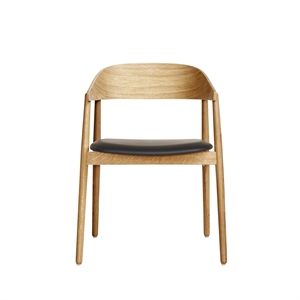 Sedia da Pranzo Andersen Furniture AC2 in Rovere Laccato Opaco/ Nero