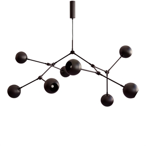 Lampadario 101 Copenhagen Drop Globe Nero Bruciato