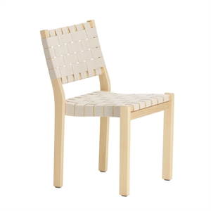 artek 611 Sedia da Pranzo Betulla/ Bianco