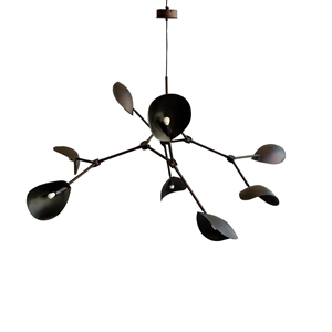 Lampadario 101 Copenhagen Stingray Grande Nero Bruciato