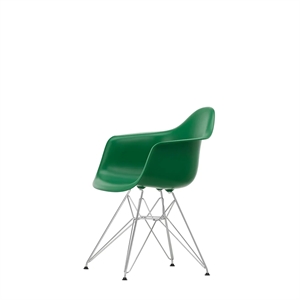 Sedia da Pranzo Vitra Eames Plastic DAR RE Smeraldo/ Cromo