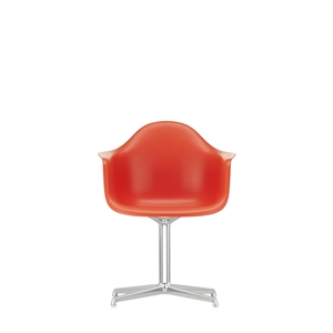 Sedia da pranzo Vitra Eames Plastic DAL RE Poppy Red/ Cromo