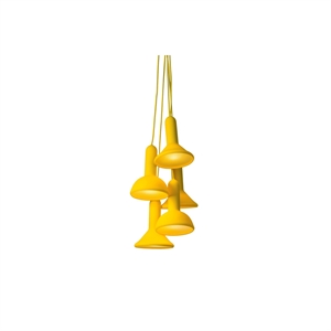 Established & Sons TORCH LIGHT BUNCH S5 Lampadario H140 Giallo