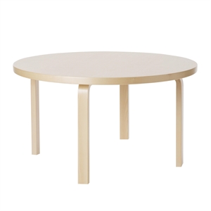 artek Aalto 90A Tavolo Rotondo 60 cm Betulla