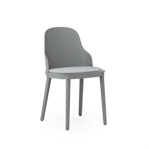 Normann Copenhagen Allez Sedia da Pranzo Rivestita in Tela Grigio