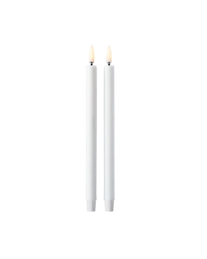 Candele LED STOFF Nagel di Uyuni Lighting 2 Pezzi Bianco