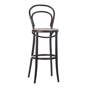 TON No 14 Sgabello da bar 61 cm Rattan/Caffè