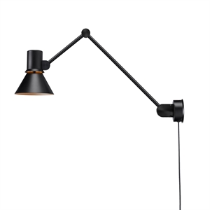 Anglepoise Type 80 W3 Applique con Cavo Nero Opaco