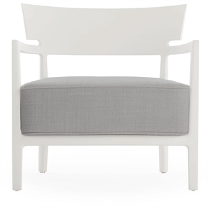 Poltrona da esterno Kartell CARA MAT, Bianco/ Grigio