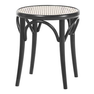 Sgabello TON No 60 in Rattan/ Nero