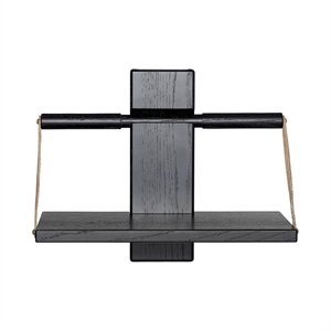 Andersen Furniture Scaffale da Parete in Legno Piccolo Nero