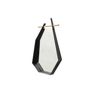 Specchio Edge Nero Per Mobili Andersen