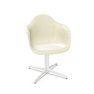 Sedia da Pranzo Vitra Eames Fiberglass DAL Pergamena/bianco Liscio