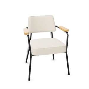 Sedia da Pranzo Vitra Fauteuil Snow/Rovere Naturale/ Nero Intenso