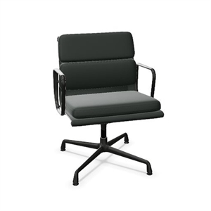 Sedia da Ufficio Vitra Soft Pad EA 208 con Girevole Jade/Deep Nero