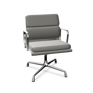 Sedia da Ufficio Vitra Soft Pad EA 208 Girevole Dim Grey/ Cromo
