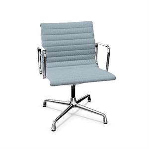 Sedia da Ufficio Vitra Alluminio EA 107 Hopsak Sea Blue/Ivory/ Cromo