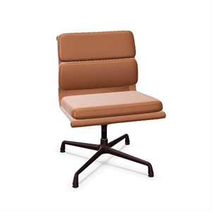 Sedia da Ufficio Vitra Soft Pad EA 205 Cognac/Bordeaux Scuro