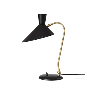 Warm Nordic Bloom Lampada Da Tavolo Nera