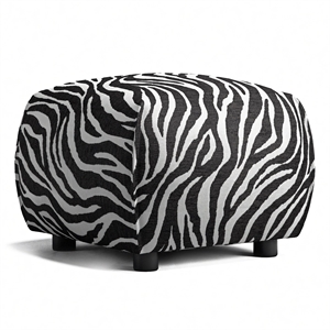 Decotique Le Petite Pouf Zebrato/ Nero/ Bianco