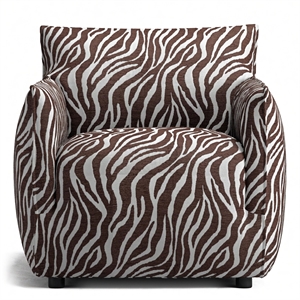Poltrona Decotique Le Petite Zebra/ Marrone/ Bianco