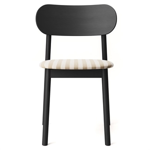 Sedia da Pranzo Decotique Elephant Nero/nastro Delicato