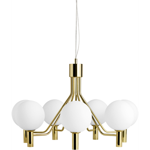Decotique Celeste Lampadario 70 cm Ottone/Opale