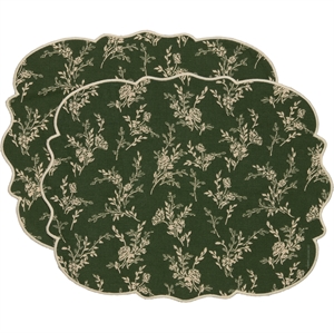 Decotique Gia Tovaglietta Set da 2 Verde