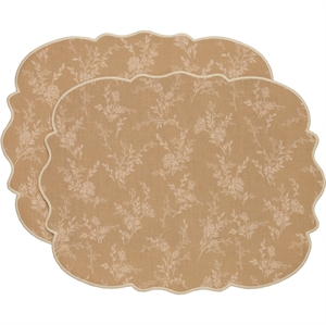 Decotique Gia Tovaglietta Set da 2 Beige