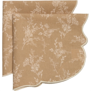 Decotique Gia Tovagliolo Set da 2 Beige