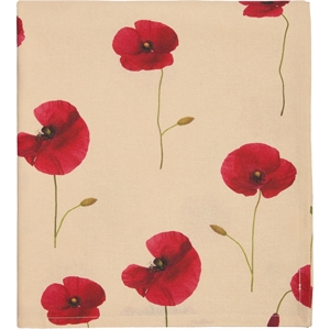 Decotique Vallmo Tovaglia 140x240 cm Beige/Rosso